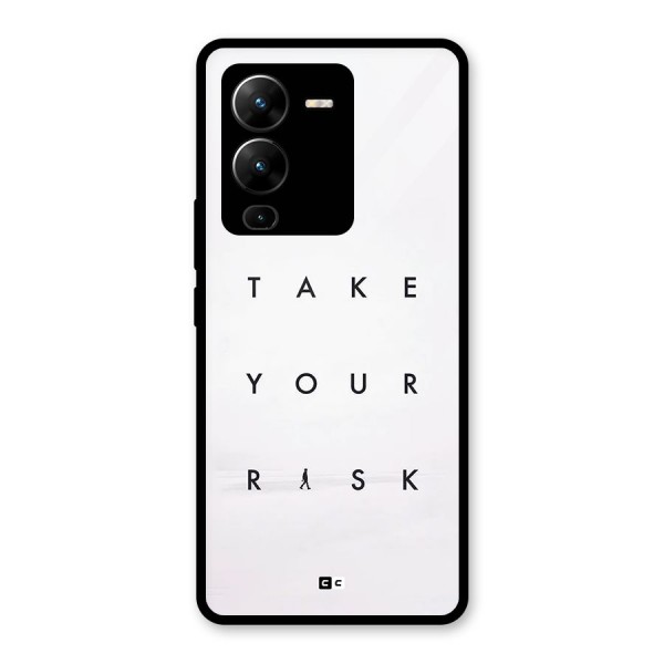 Take Your Risk Glass Back Case for Vivo V25 Pro