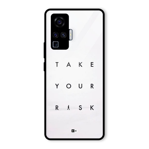 Take Your Risk Glass Back Case for Vivo X50 Pro