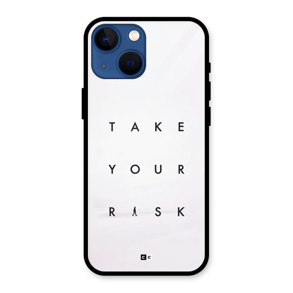 Take Your Risk Glass Back Case for iPhone 13 Mini