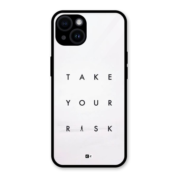 Take Your Risk Glass Back Case for iPhone 14