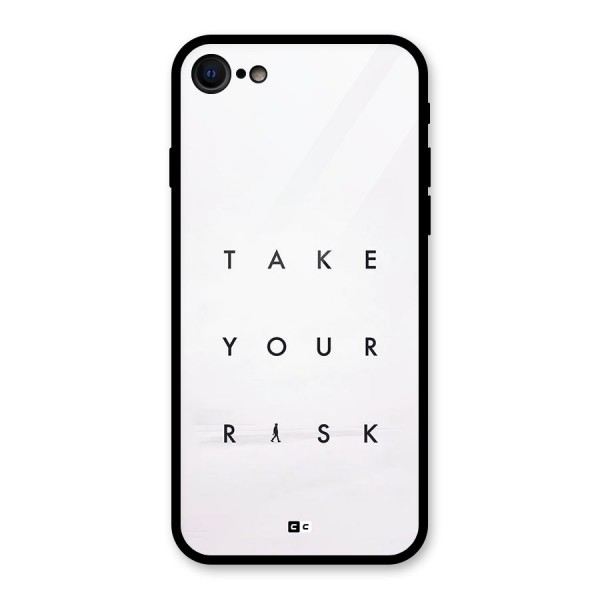 Take Your Risk Glass Back Case for iPhone 8