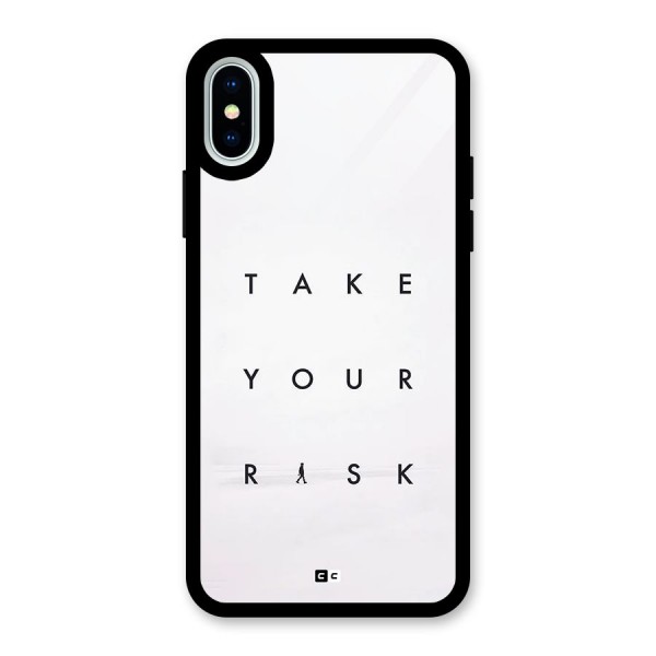 Take Your Risk Glass Back Case for iPhone X