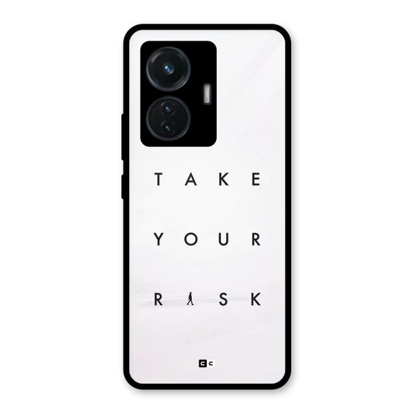 Take Your Risk Glass Back Case for iQOO Z6 44W