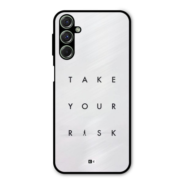 Take Your Risk Metal Back Case for Galaxy M34