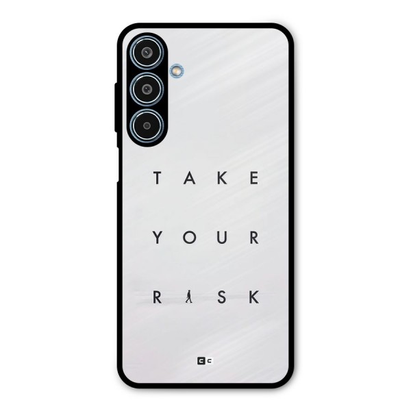 Take Your Risk Metal Back Case for Galaxy M35