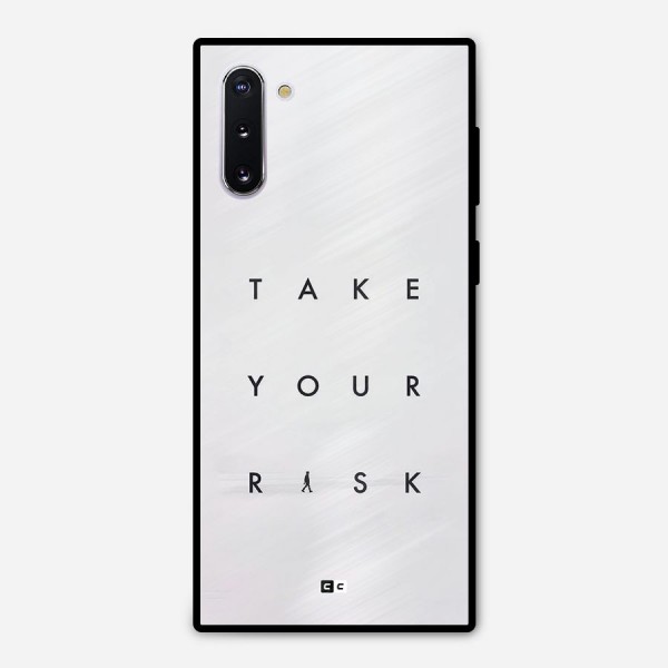 Take Your Risk Metal Back Case for Galaxy Note 10