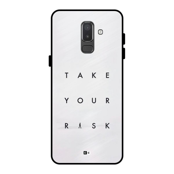 Take Your Risk Metal Back Case for Galaxy On8 (2018)