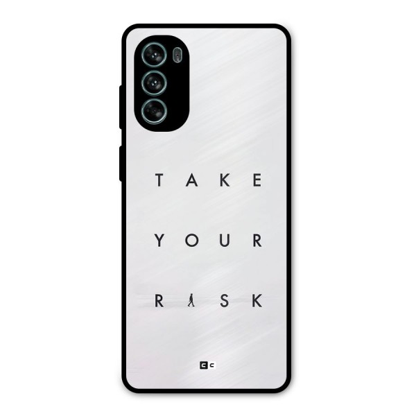 Take Your Risk Metal Back Case for Moto G62