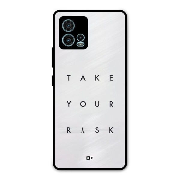 Take Your Risk Metal Back Case for Moto G72