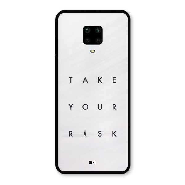 Take Your Risk Metal Back Case for Poco M2