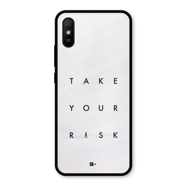 Take Your Risk Metal Back Case for Redmi 9a