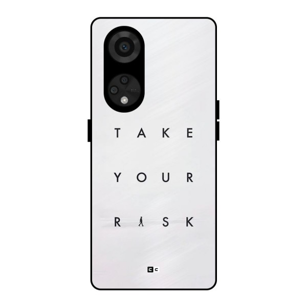 Take Your Risk Metal Back Case for Reno8 T 5G