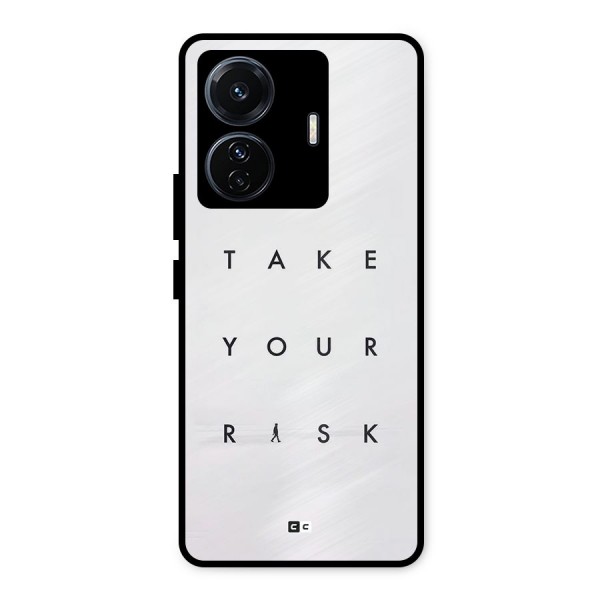 Take Your Risk Metal Back Case for Vivo T1 Pro