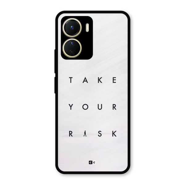 Take Your Risk Metal Back Case for Vivo T2x