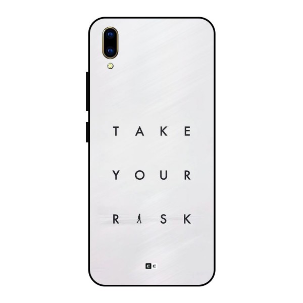 Take Your Risk Metal Back Case for Vivo V11 Pro