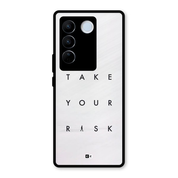 Take Your Risk Metal Back Case for Vivo V27