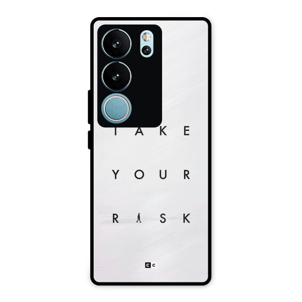 Take Your Risk Metal Back Case for Vivo V29 Pro