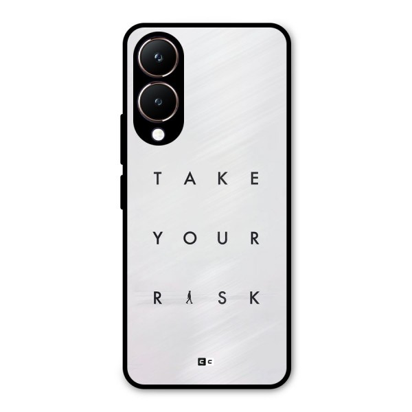 Take Your Risk Metal Back Case for Vivo Y28