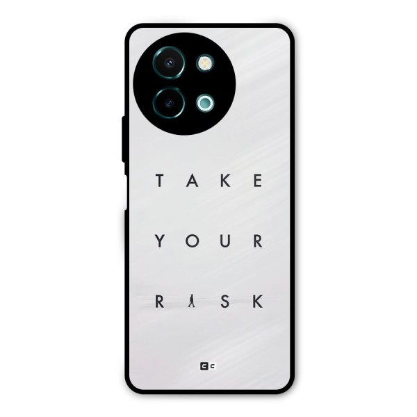 Take Your Risk Metal Back Case for Vivo Y58