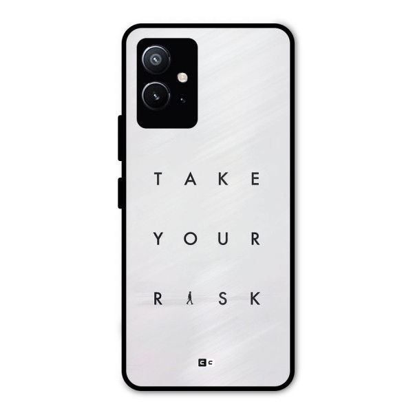 Take Your Risk Metal Back Case for Vivo Y75 5G