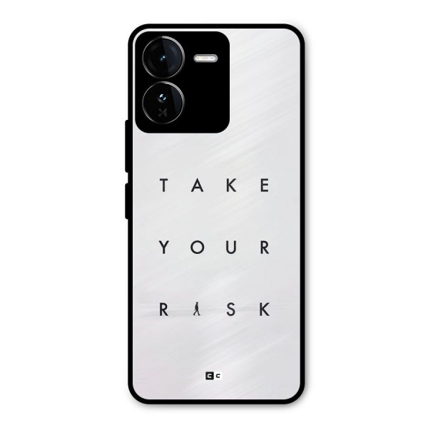 Take Your Risk Metal Back Case for iQOO Z9