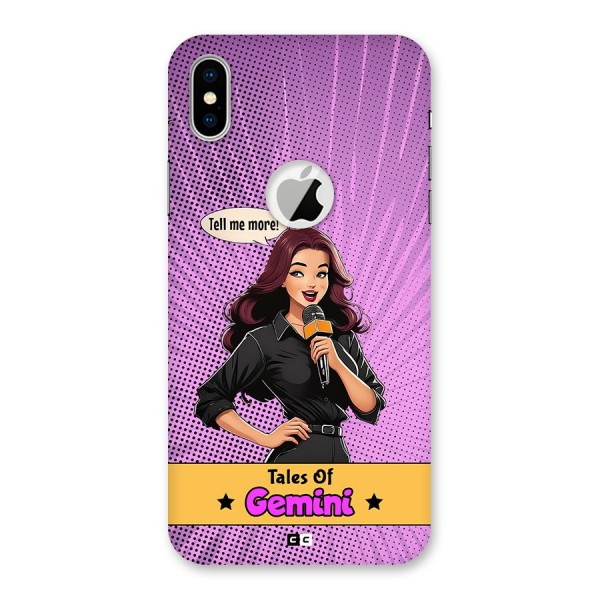 Tales Of Gemini Back Case for iPhone XS Logo Cut