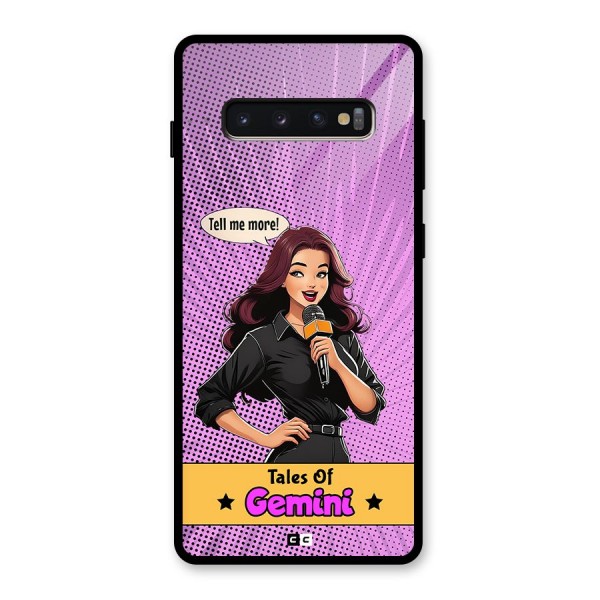 Tales Of Gemini Glass Back Case for Galaxy S10 Plus