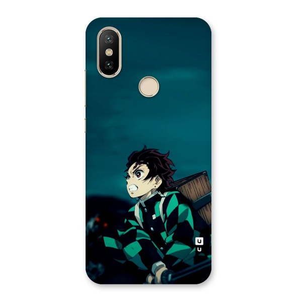 Tanjiro demon slayer Back Case for Mi A2