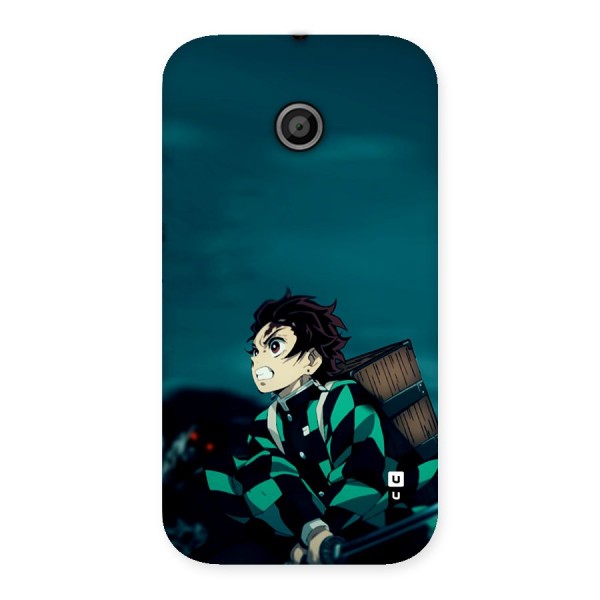 Tanjiro demon slayer Back Case for Moto E