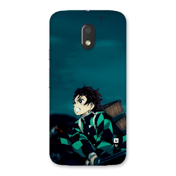 Tanjiro demon slayer Back Case for Moto E3 Power