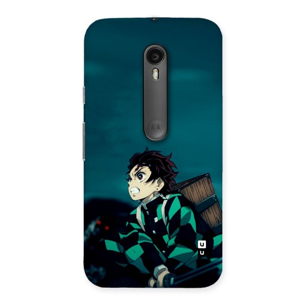 Tanjiro demon slayer Back Case for Moto G3