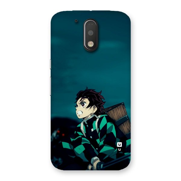 Tanjiro demon slayer Back Case for Moto G4