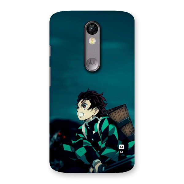 Tanjiro demon slayer Back Case for Moto X Force