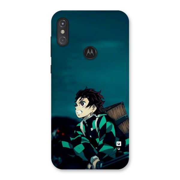 Tanjiro demon slayer Back Case for Motorola One Power