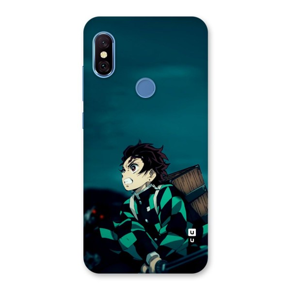 Tanjiro demon slayer Back Case for Redmi Note 6 Pro