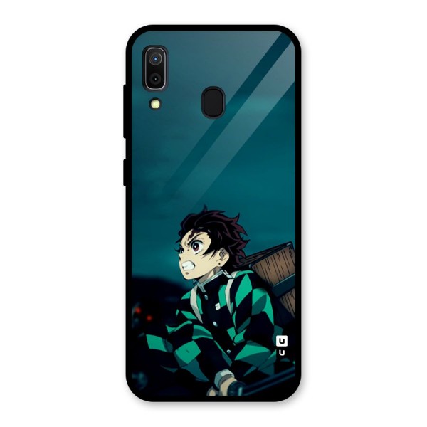 Tanjiro demon slayer Glass Back Case for Galaxy A30