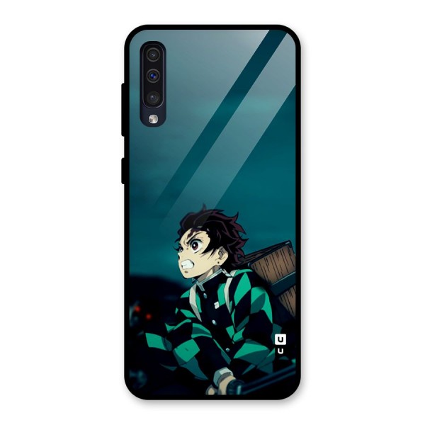 Tanjiro demon slayer Glass Back Case for Galaxy A50s