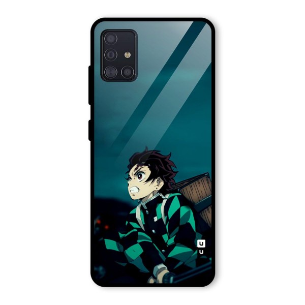 Tanjiro demon slayer Glass Back Case for Galaxy A51