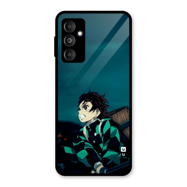 Tanjiro demon slayer Glass Back Case for Galaxy M14 5G