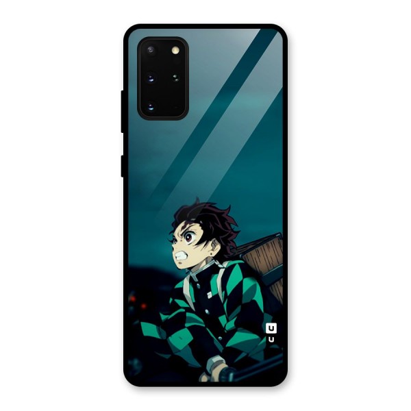 Tanjiro demon slayer Glass Back Case for Galaxy S20 Plus