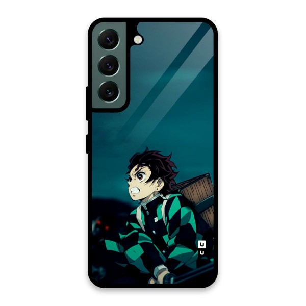 Tanjiro demon slayer Glass Back Case for Galaxy S22 5G