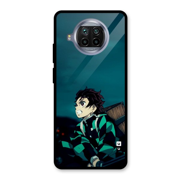 Tanjiro demon slayer Glass Back Case for Mi 10i