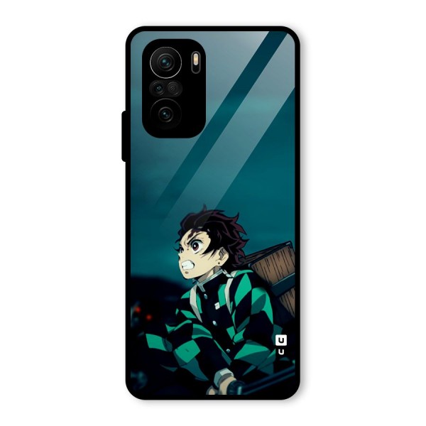 Tanjiro demon slayer Glass Back Case for Mi 11x