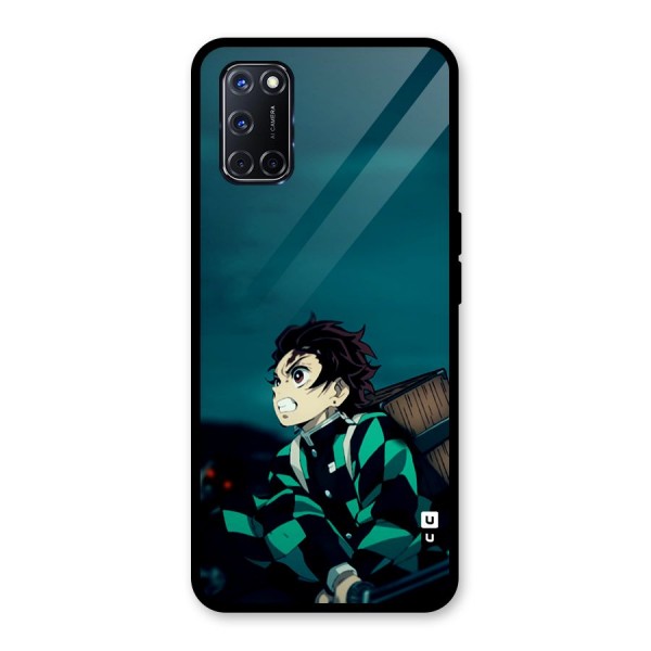 Tanjiro demon slayer Glass Back Case for Oppo A52