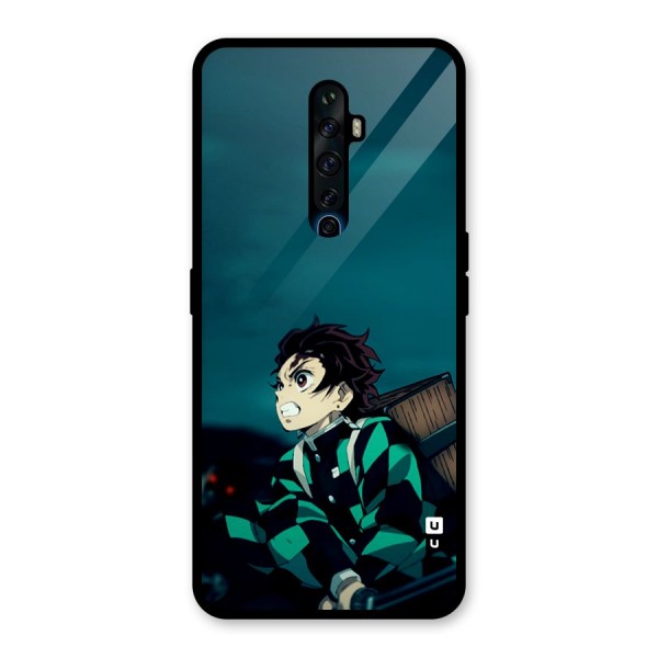 Tanjiro demon slayer Glass Back Case for Oppo Reno2 Z