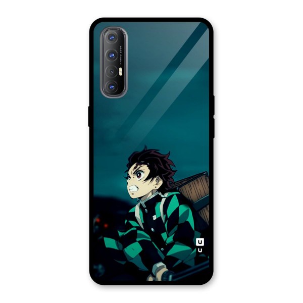 Tanjiro demon slayer Glass Back Case for Oppo Reno3 Pro