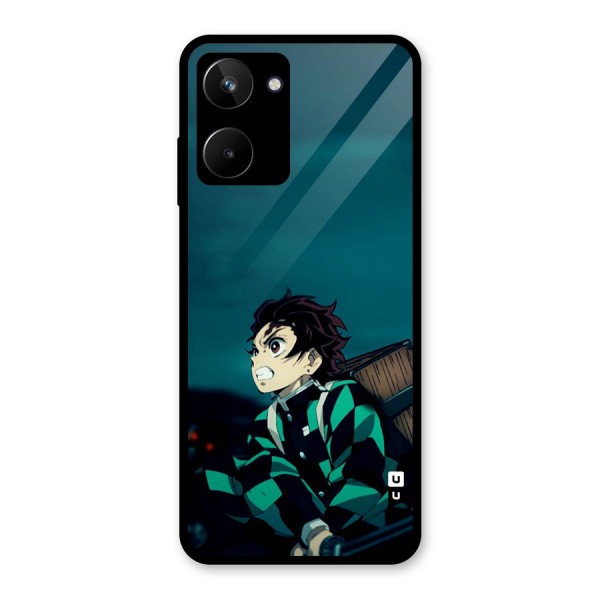 Tanjiro demon slayer Glass Back Case for Realme 10