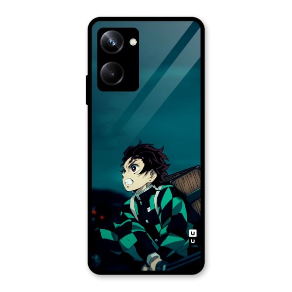 Tanjiro demon slayer Glass Back Case for Realme 10 Pro