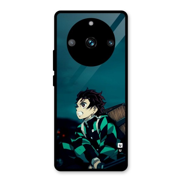 Tanjiro demon slayer Glass Back Case for Realme 11 Pro