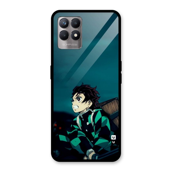 Tanjiro demon slayer Glass Back Case for Realme 8i